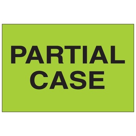 Bsc Preferred 2 x 3'' - ''Partial Case'' Fluorescent Green Labels BUY00021186